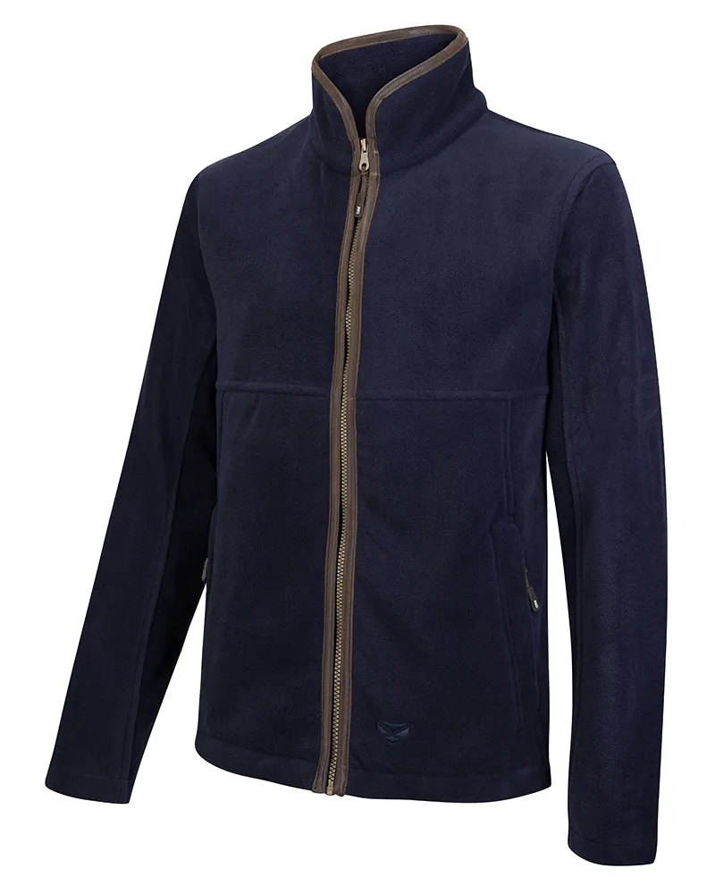 Hoggs Of Fife Stenton Fleece Jacket in Navy